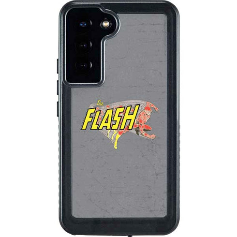 DC Comics The Flash Vintage Action Running Pose Galaxy S24 Plus Waterproof Case